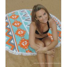 Hot sale custom bright pattern Round Beach Towel RBT-186